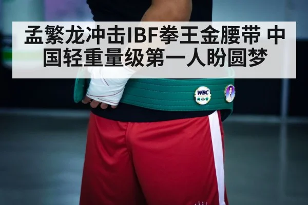 孟繁龙冲击IBF拳王金腰带 中国轻重量级第一人盼圆梦